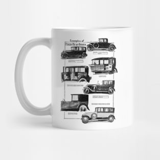 Types of Car Bodywork Styles - Part 3 - 1927 Vintage Advert Mug